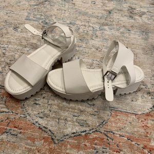 White Platform Sandals